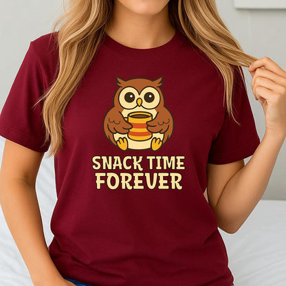 Comfort colors® Snack Time Forever Graphic Tee, Foodie shirt, Snack Lover, Funny tee, Novelty Snack Shirt, Unisex